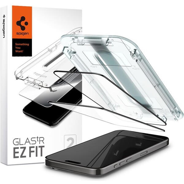 Spigen-Glass-tR-EZ-Fit-2-Pack-tvrzene-sklo-iPhone-15-Pro-Max-cerne