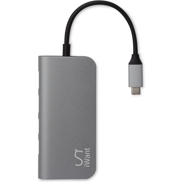 iWant-USB-C-HUB-s-3x-USB-2x-HDMI-Ethernet-SDHC-microSD-USB-C-vesmirne-sedy