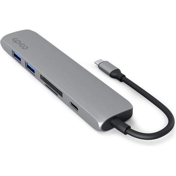 Epico-6v1-hlinikovy-hub-8K-s-USB-C-hvezdne-vesmirne-sedy