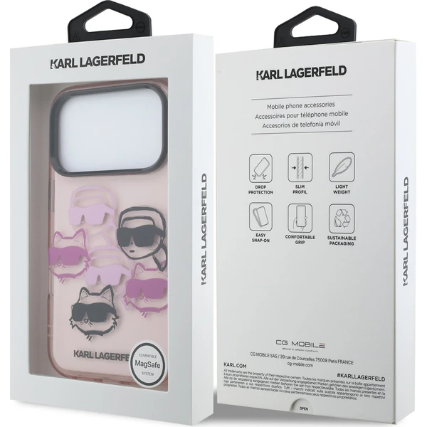 Karl-Lagerfeld-IML-Multi-K-CH-Heads-Zadni-Kryt-pro-iPhone-17-Pro-ruzovy