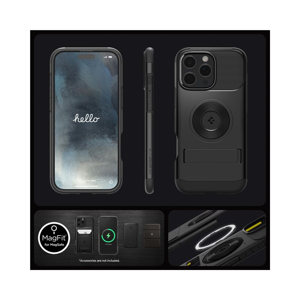 Spigen-Slim-Armor-MagSafe-kryt-iPhone-16-Pro-black