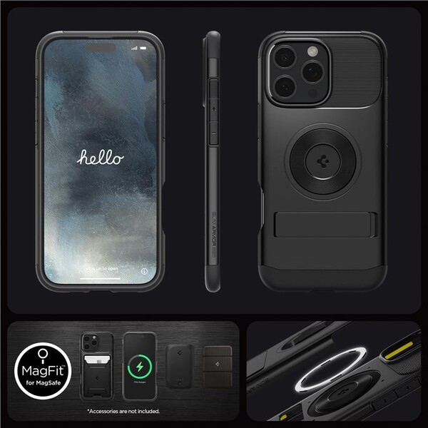 Spigen-Slim-Armor-MagSafe-kryt-iPhone-16-Pro-black