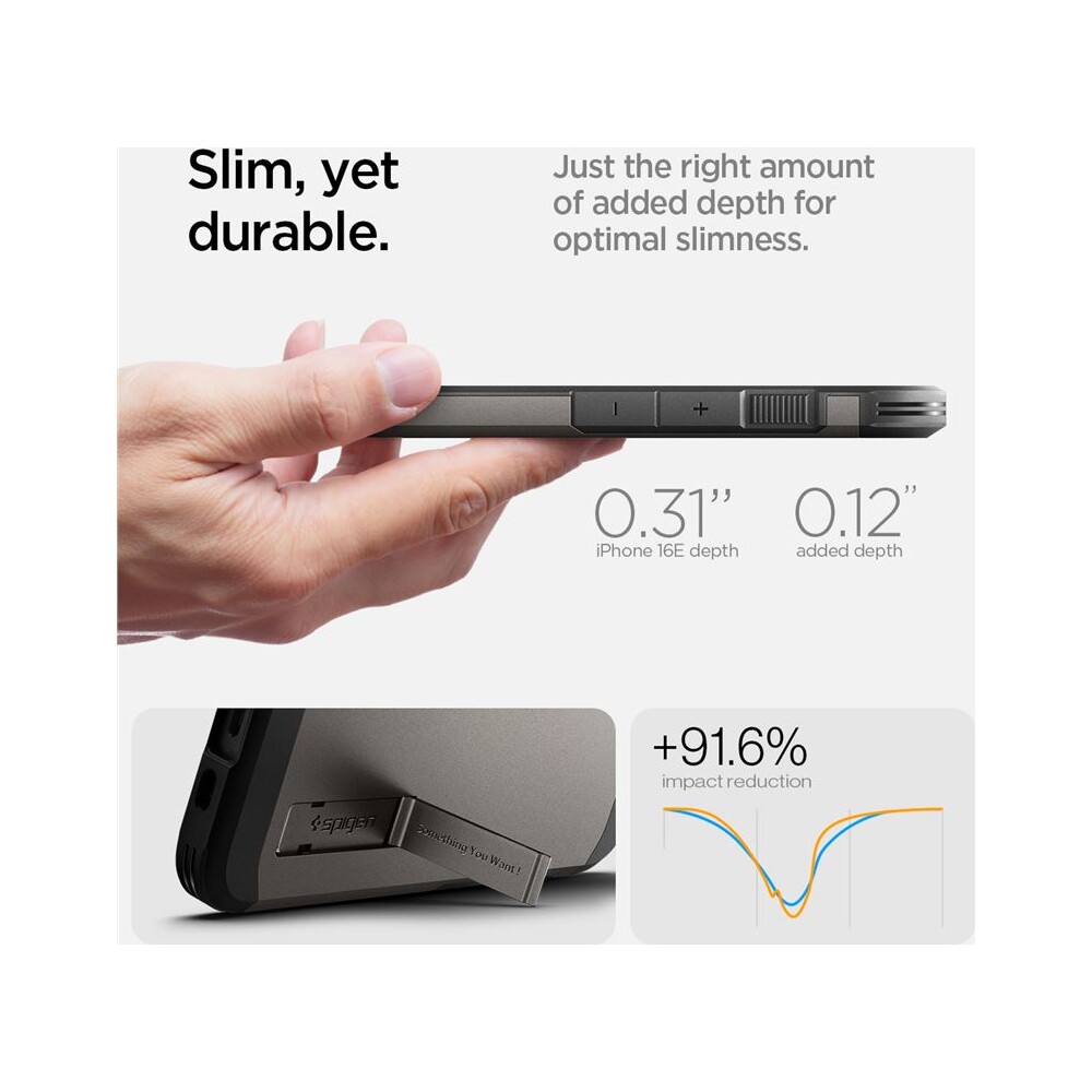 Spigen-Tough-Armor-MagSafe-kryt-iPhone-17e-16e-sedy