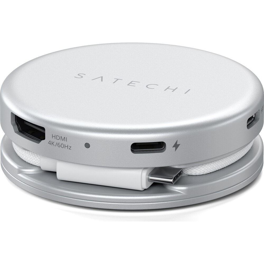 Satechi-OntheGo-5-in-1-Multiport-Adapter-MacBook-Neo-stribrny