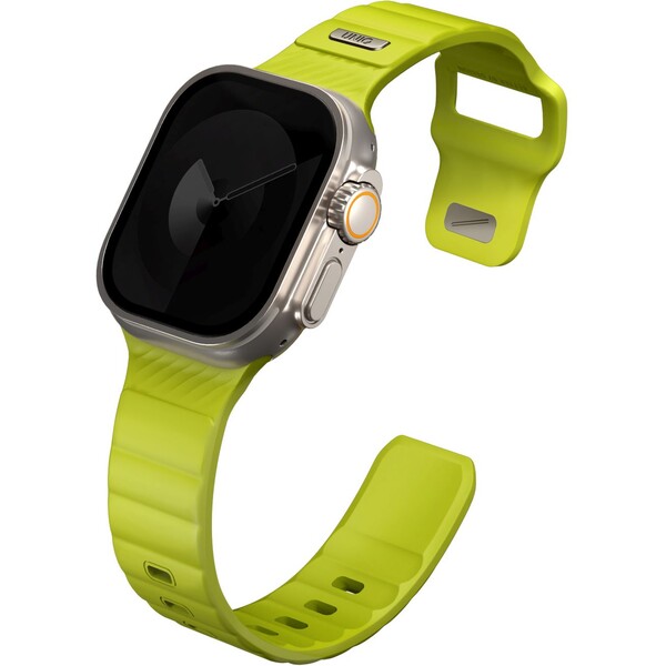 UNIQ-Stride-FKM-Rubber-vodeodolny-reminek-Apple-Watch-49-45-44-42mm-limetkovy