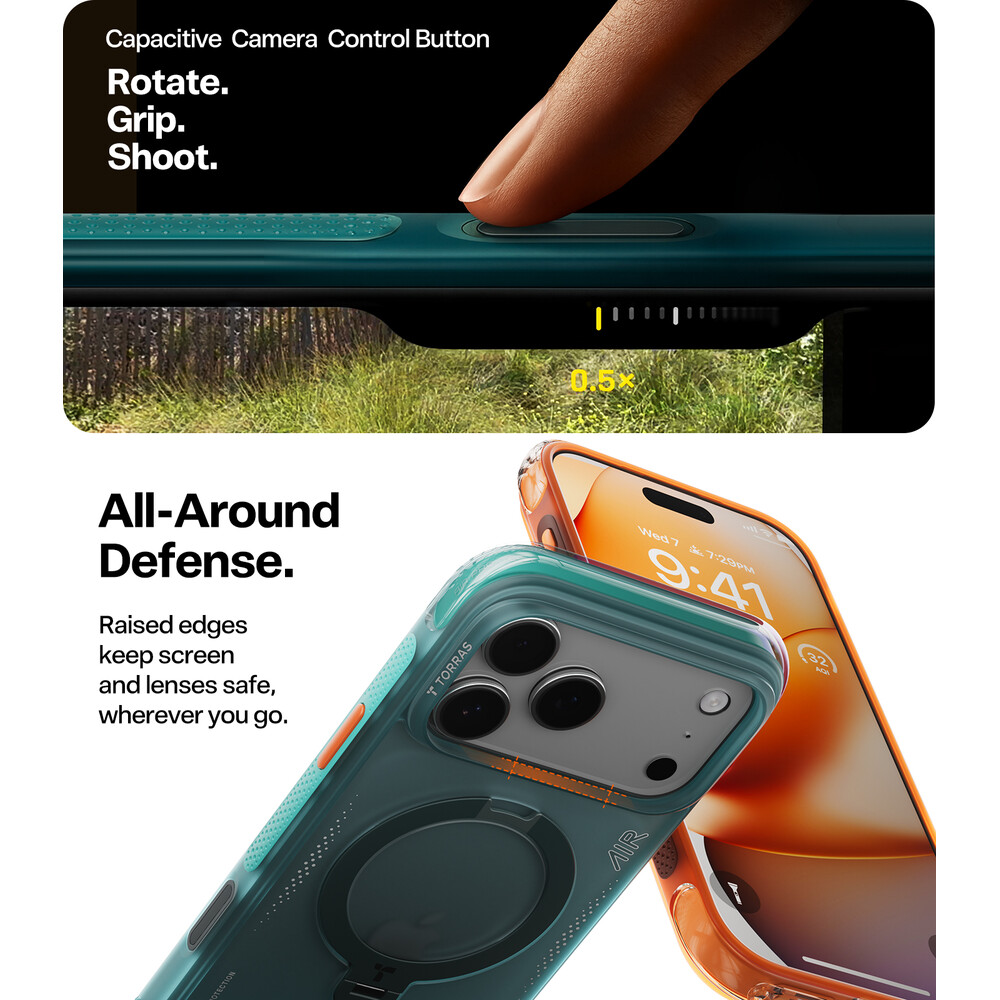 Torras-Ostand-Q3-Air-MagSafe-kryt-iPhone-17-Pro-glacier-sprint