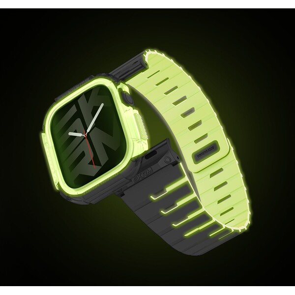SKINARMA-Gemini-Atom-reminek-a-kryt-Apple-Watch-42mm-limetkovy-neonovy-