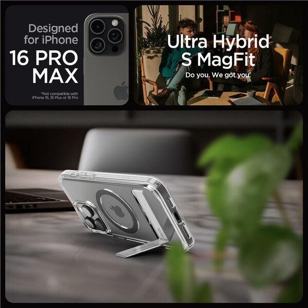 Spigen-Ultra-Hybrid-S-MagSafe-kryt-iPhone-16-Pro-Max-graphite