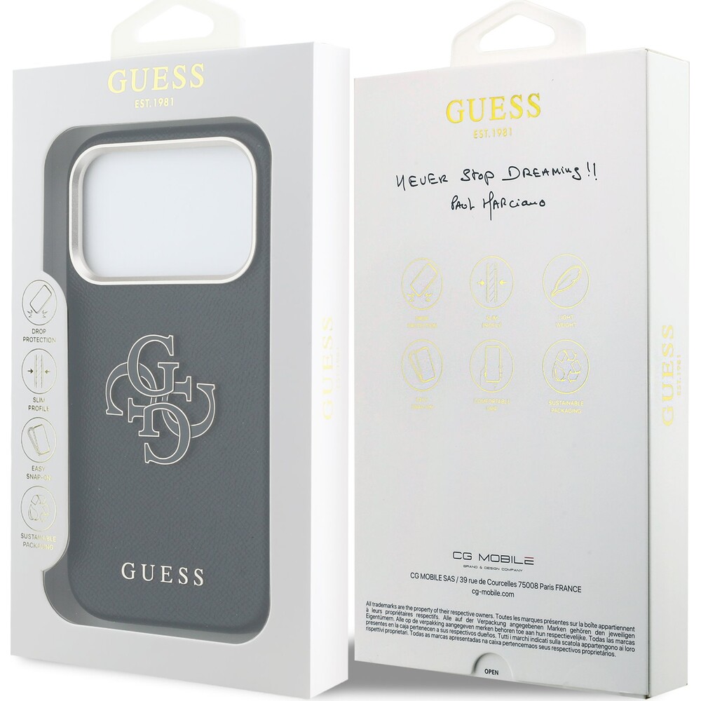 Guess-PU-Resin-Logo-kryt-iPhone-17-Pro-Max-cerny