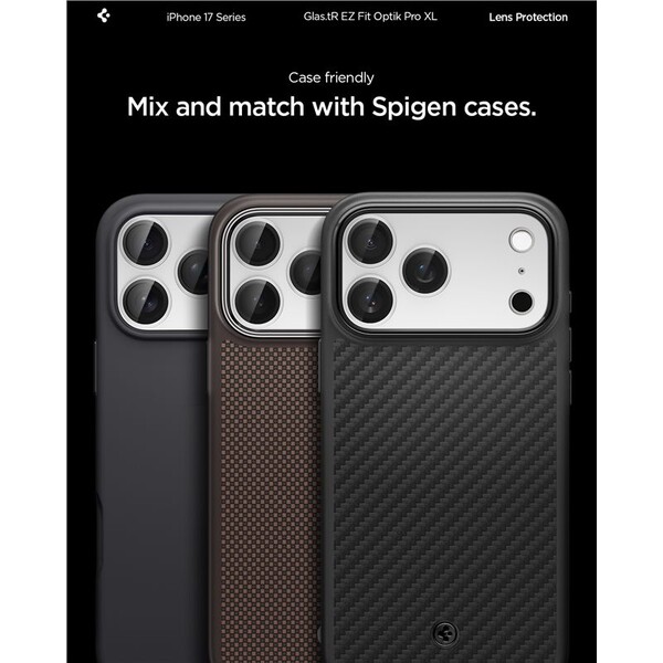 Spigen-Glass-tR-EZ-Fit-Optik-Pro-XL-sklo-na-fotoaparat-iPhone-17-Pro-Max-stribrne