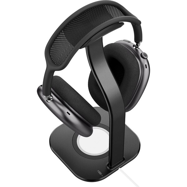 Spigen-Nanotac-AirPods-Max-Stand-MagFit-hlinikovy-stojanek-cerny
