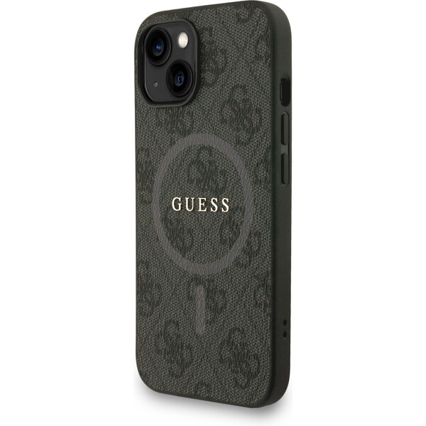 Guess-PU-Leather-4G-Colored-Ring-Strap-MagSafe-kryt-iPhone-13-cerny