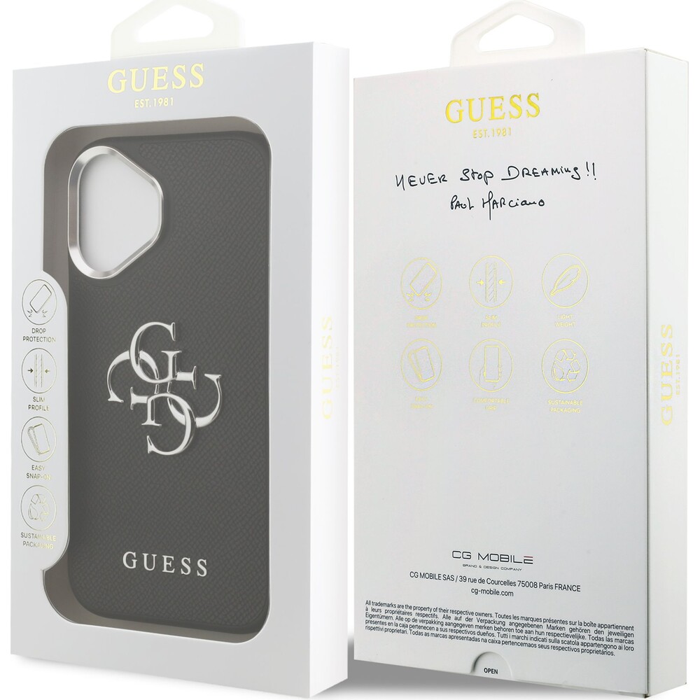 Guess-PU-Grained-4G-Metal-Logo-kryt-iPhone-17-cerny