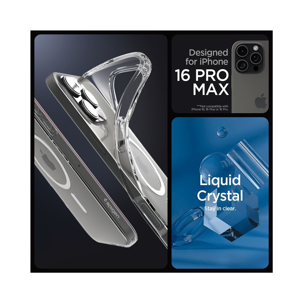 Spigen-Crystal-Flex-MagSafe-kryt-iPhone-16-Pro-Max-crystal-clear