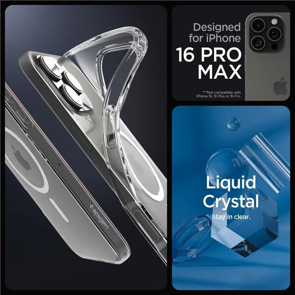 Spigen-Crystal-Flex-MagSafe-kryt-iPhone-16-Pro-Max-crystal-clear