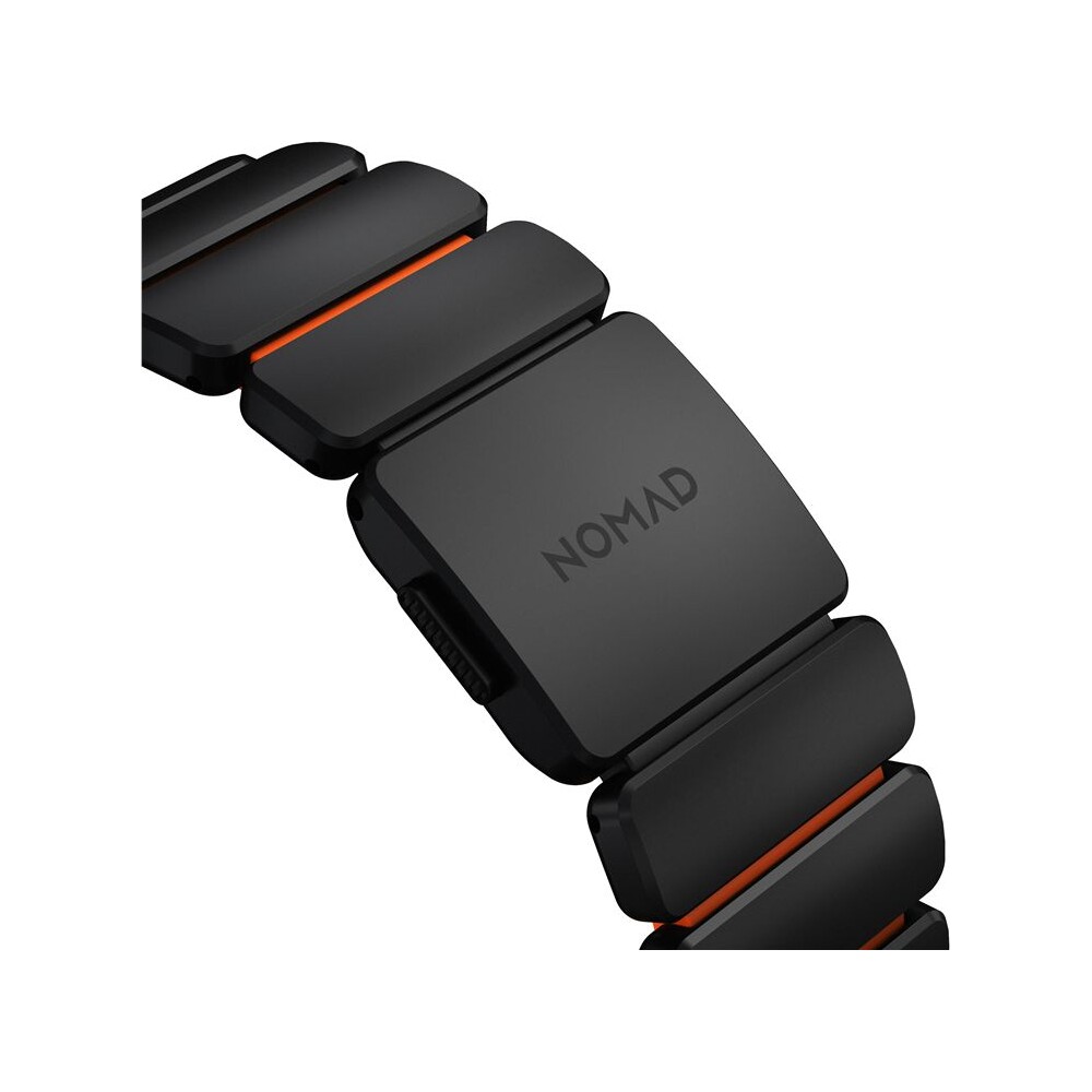 Nomad-Stratos-Band-FKM-reminek-Apple-Watch-45-46-49mm-Black-Titanium-Ultra-Orange