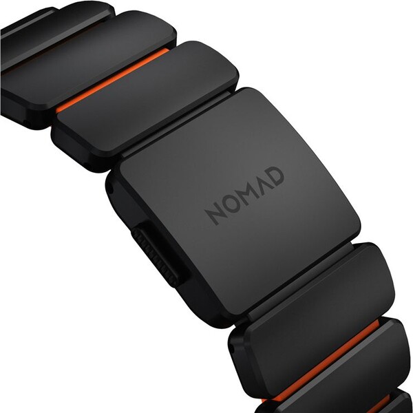 Nomad-Stratos-Band-FKM-reminek-Apple-Watch-45-46-49mm-Black-Titanium-Ultra-Orange