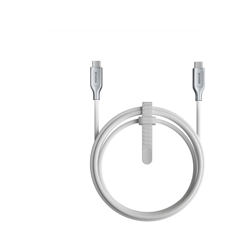 Nomad-Kevlar-USB-C-USB-C-napajeci-kabel-240W-1-5m-bily