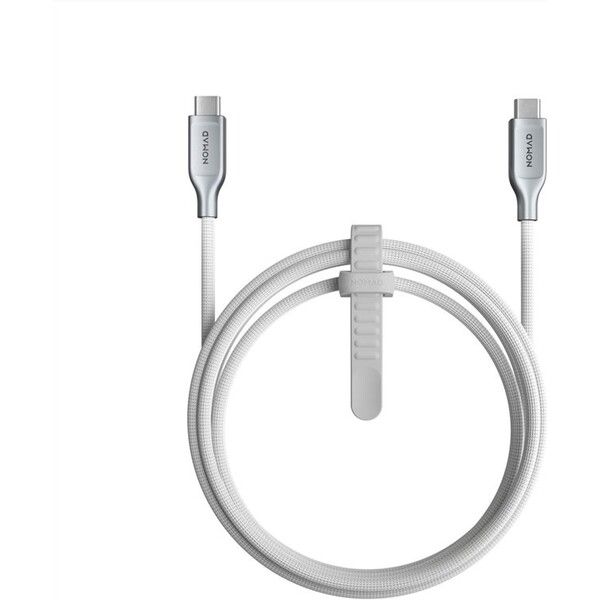 Nomad-Kevlar-USB-C-USB-C-napajeci-kabel-240W-1-5m-bily