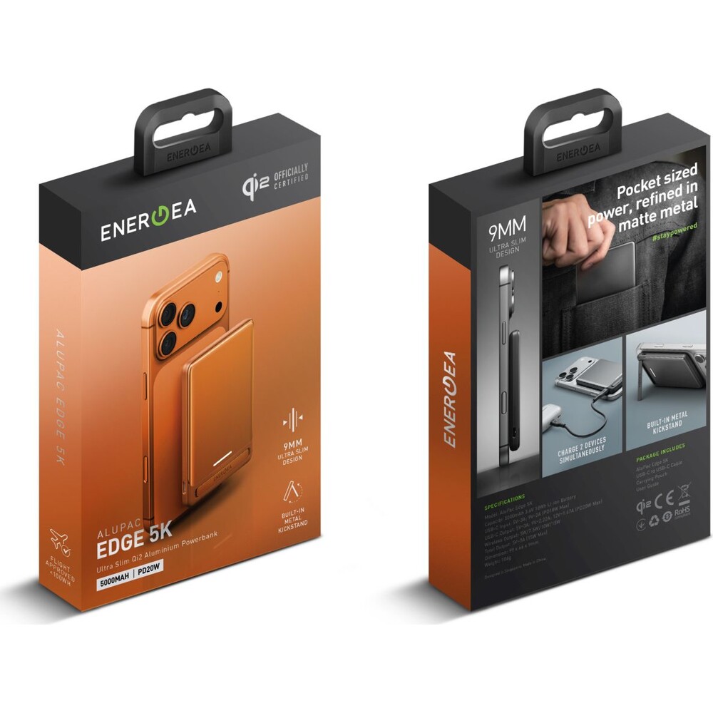 ENERGEA-AluPac-Edge-5K-MagSafe-Qi2-powerbanka-5000-mAh-oranzova