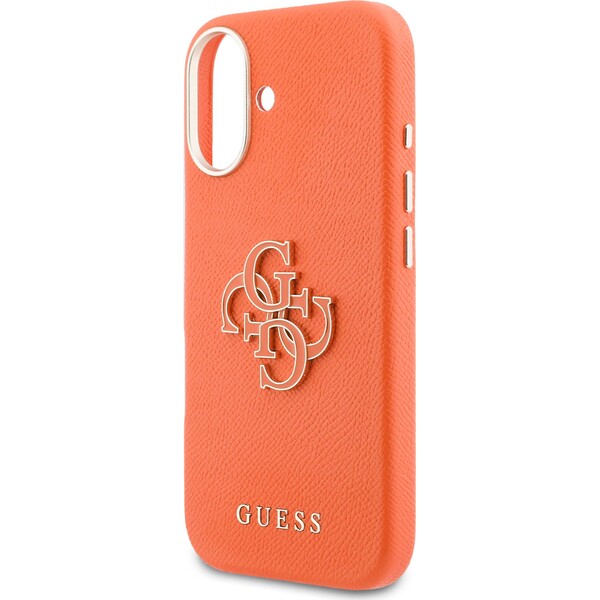 Guess-PU-Resin-Logo-kryt-iPhone-17-oranzovy