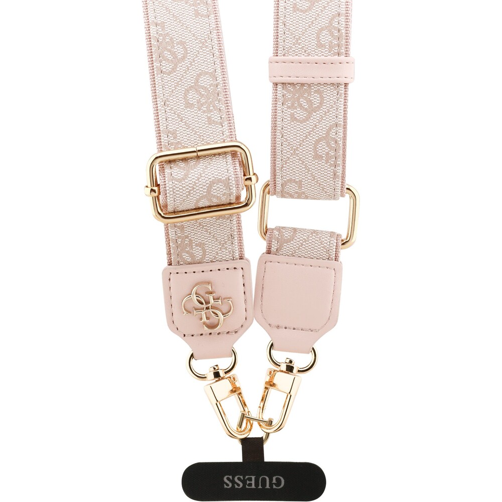 Guess-Crossbody-popruh-PU-4G-Metal-Logo-ruzovy