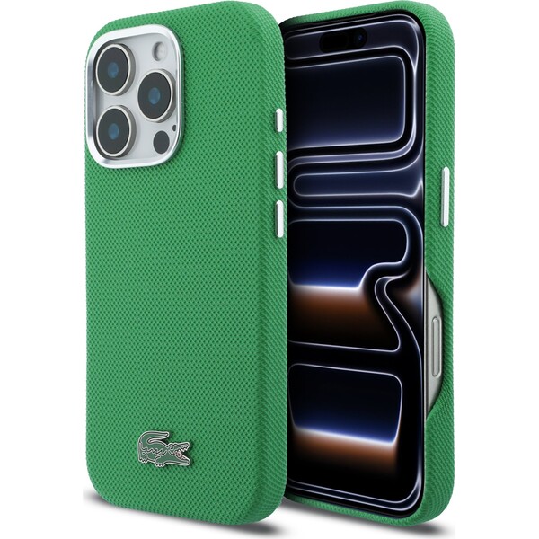 Lacoste-PVC-Iconic-Petit-Pique-Metal-Logo-MagSafe-kryt-iPhone-16-Pro-Max-zeleny