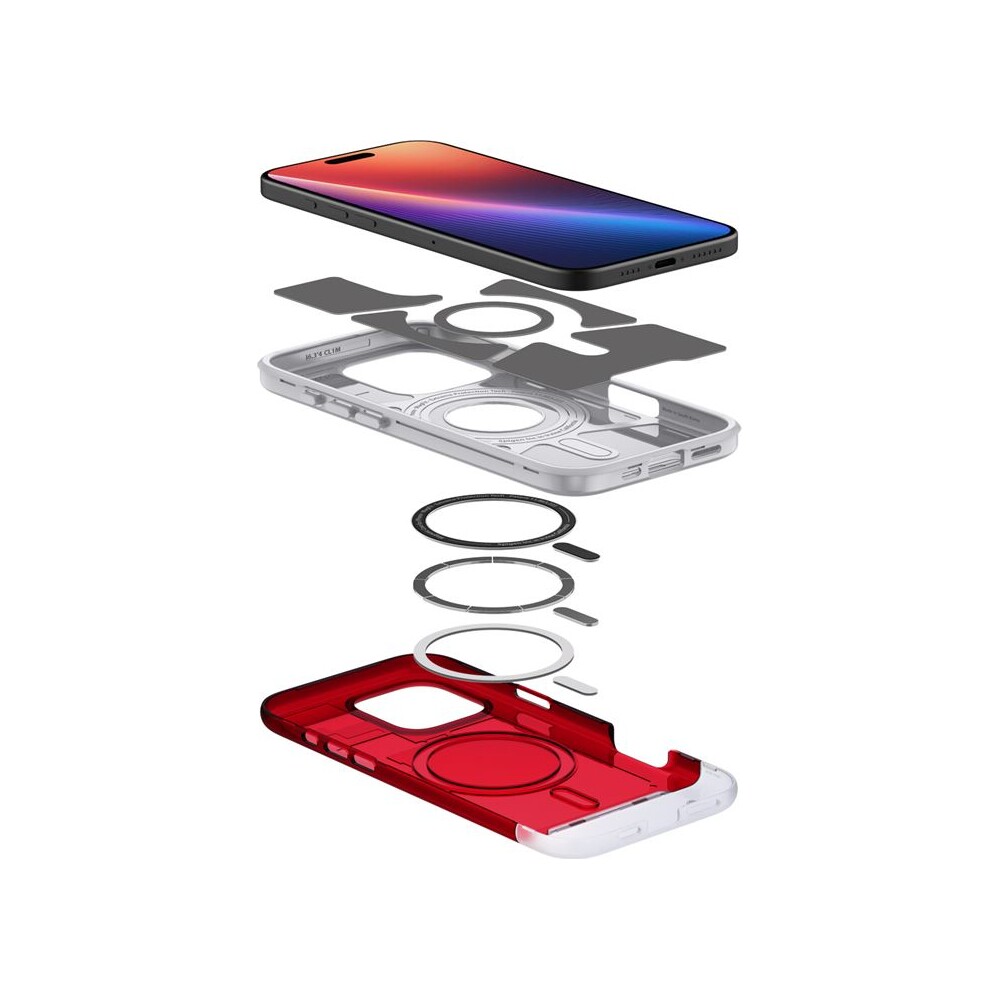 Spigen-Classic-C1-MagSafe-kryt-iPhone-16-Pro-Max-ruby