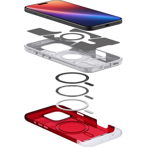 Spigen-Classic-C1-MagSafe-kryt-iPhone-16-Pro-Max-ruby