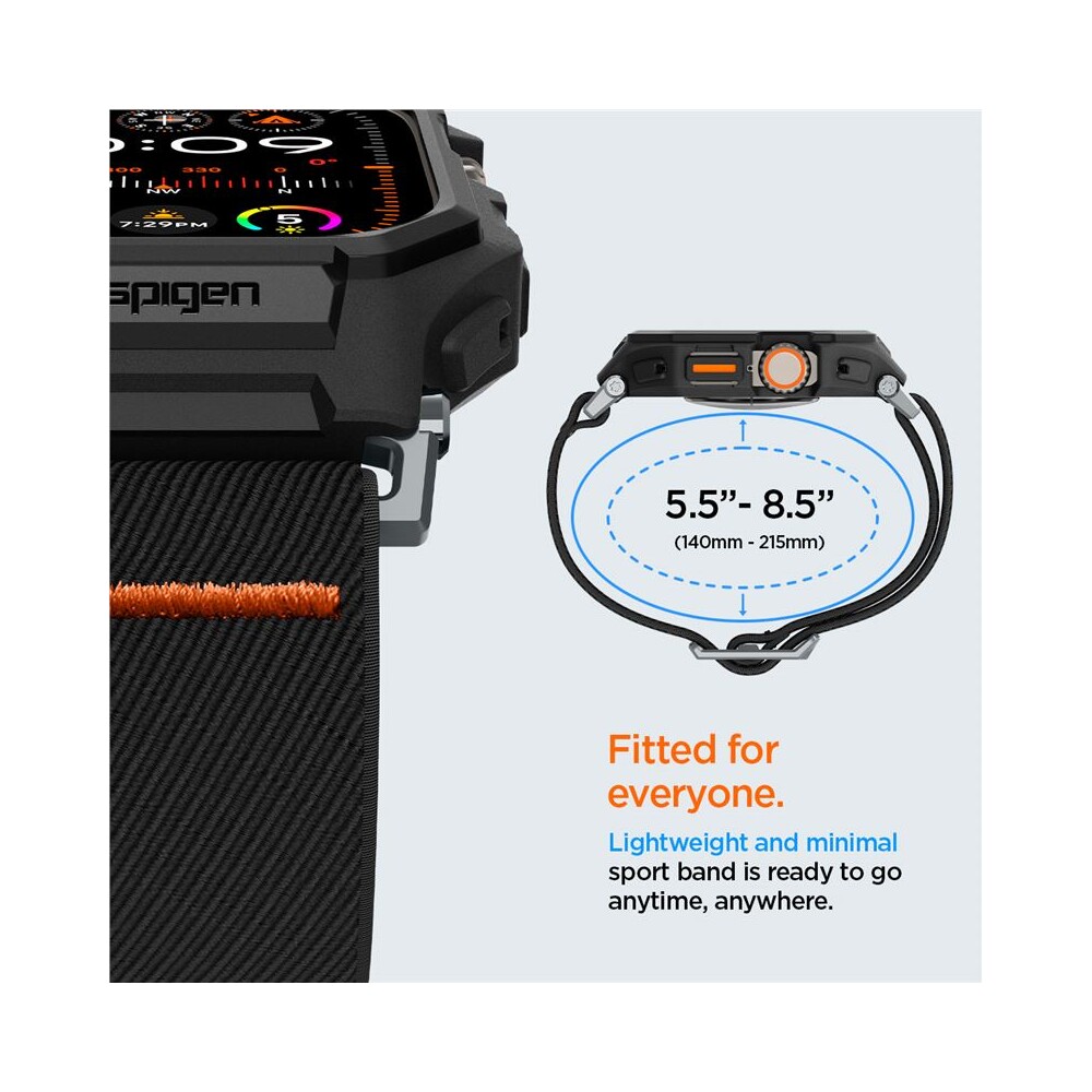Spigen-Lite-Fit-Pro-reminek-Apple-Watch-Ultra-3-2-1-49mm-matne-cerny