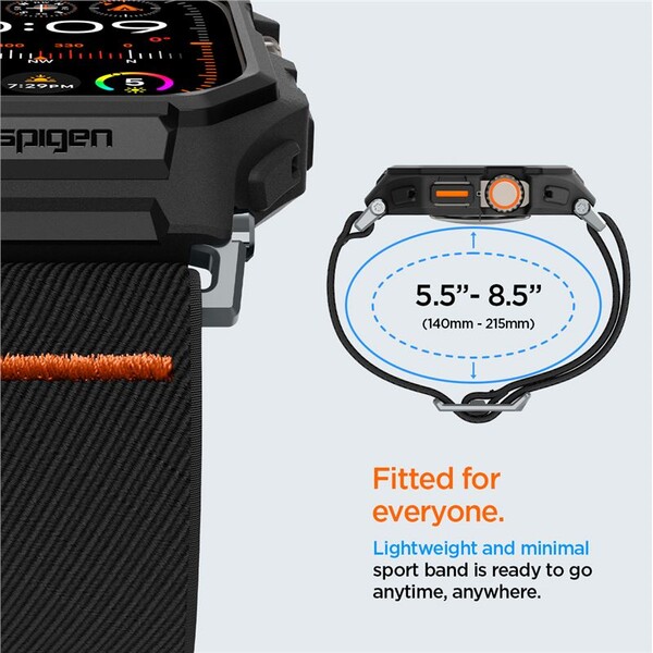 Spigen-Lite-Fit-Pro-reminek-Apple-Watch-Ultra-3-2-1-49mm-matne-cerny