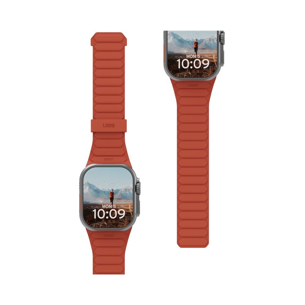 UAG-Pathfinder-reminek-Apple-Watch-49-46-45-44-42mm-olivovy-oranzovy