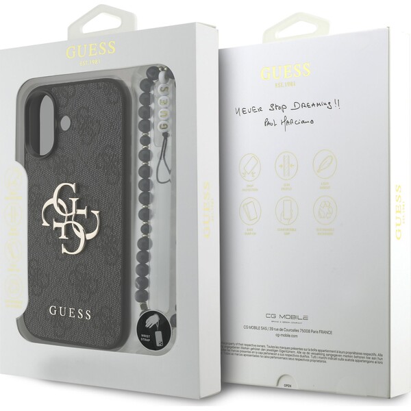 Guess-PU-4G-Metal-Logo-Strap-kryt-iPhone-17-cerny