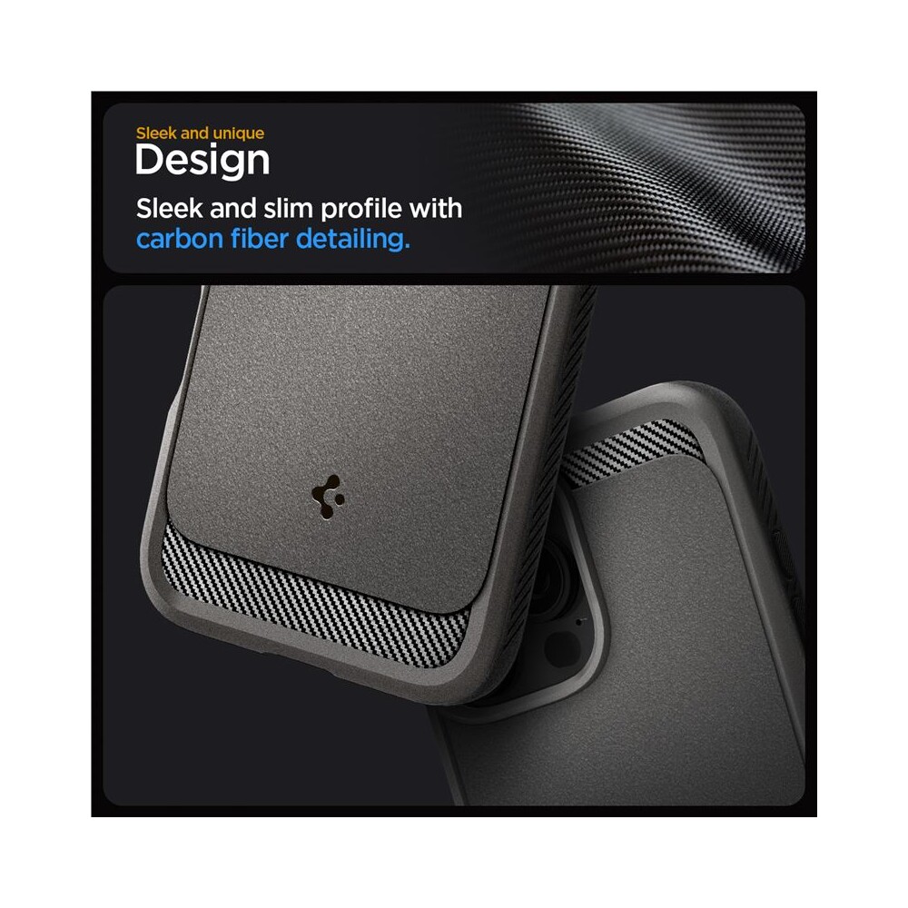 Spigen-Rugged-Armor-MagSafe-kryt-iPhone-16-Pro-Max-gray