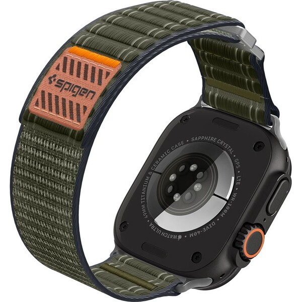 Spigen-Fabric-Band-reminek-hook-and-loop-Apple-Watch-49-46-45-44mm-zeleny
