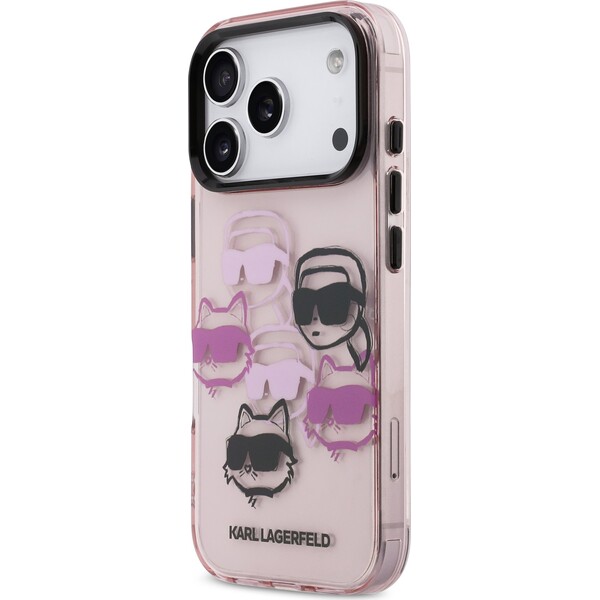 Karl-Lagerfeld-IML-Multi-K-CH-Heads-Zadni-Kryt-pro-iPhone-17-Pro-ruzovy