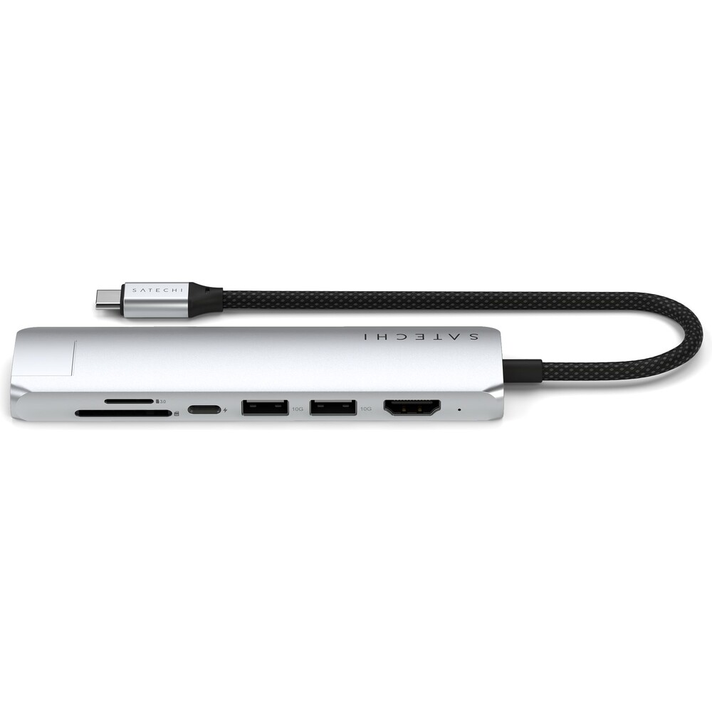 Satechi-7v1-USB-C-Slim-viceportovy-adapter-s-Ethernetem-stribrny