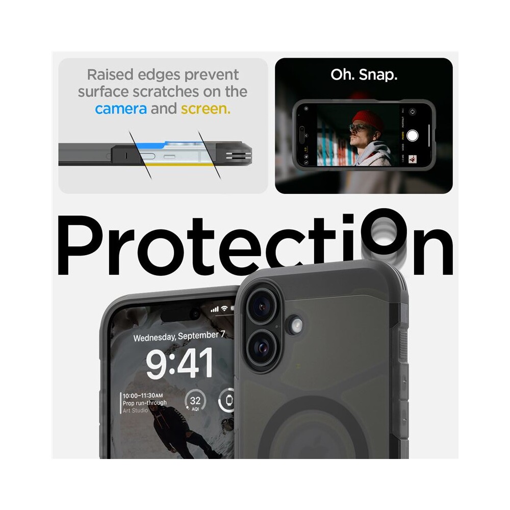 Spigen-Tough-Armor-MagSafe-kryt-iPhone-16-frost-black
