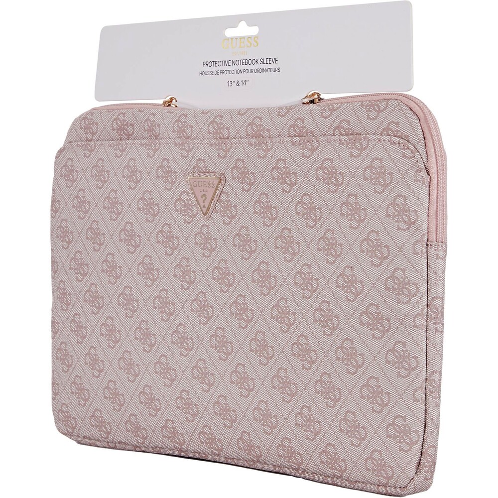Guess-PU-4G-Triangle-Logo-obal-pro-notebook-14-ruzovy