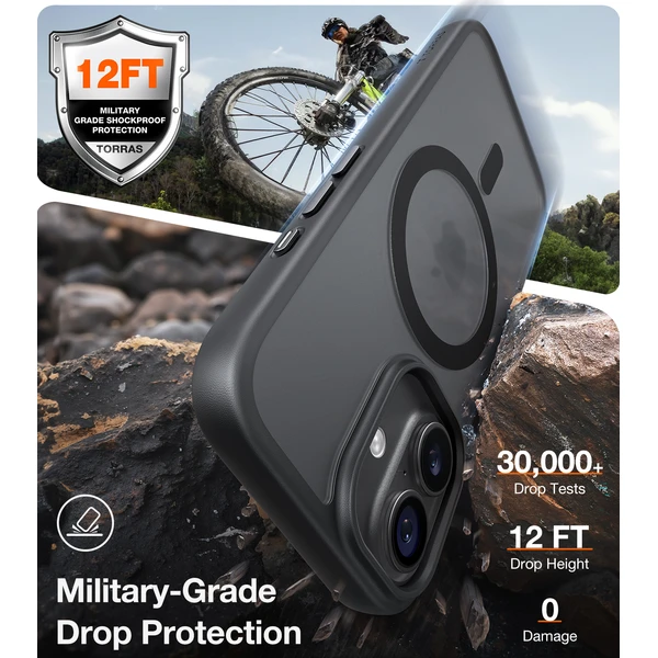 Torras Guardian MagSafe kryt iPhone 17 black - Pouzdra - Obrázek 7167ec1020f94b24be06b1bc92a792c1