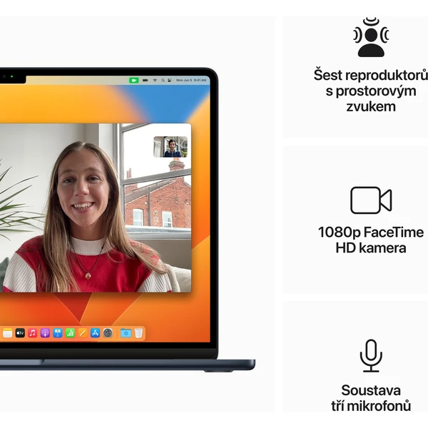Apple MacBook Air 15,3" (2023) / M2 / 8GB / 512GB / temně inkoustový - Notebooky - Obrázek 717P100501