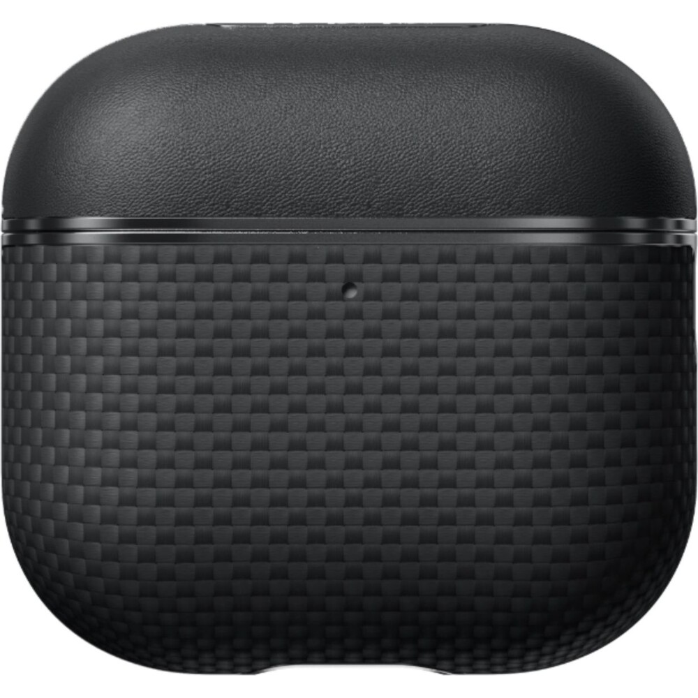 Pitaka-Aramid-Fiber-pouzdro-Apple-AirPods-4-black-grey