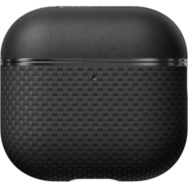 Pitaka-Aramid-Fiber-pouzdro-Apple-AirPods-4-black-grey
