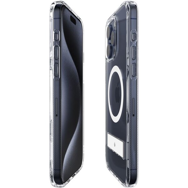 Spigen-Caseology-Capella-kryt-se-stojankem-s-MagFit-iPhone-15-Pro-ciry-bily
