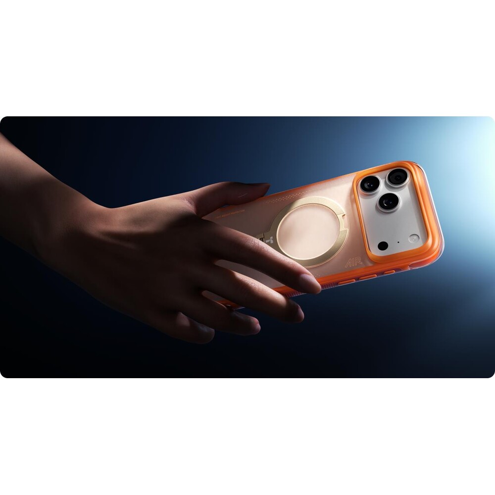 Torras-Ostand-Q3-Air-MagSafe-kryt-iPhone-17-Pro-Max-horizon-orange