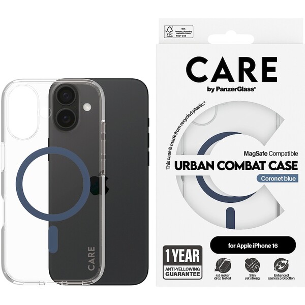 PanzerGlass-CARE-kryt-Apple-iPhone-16-MagSafe-Urban-Combat-ciry-modry