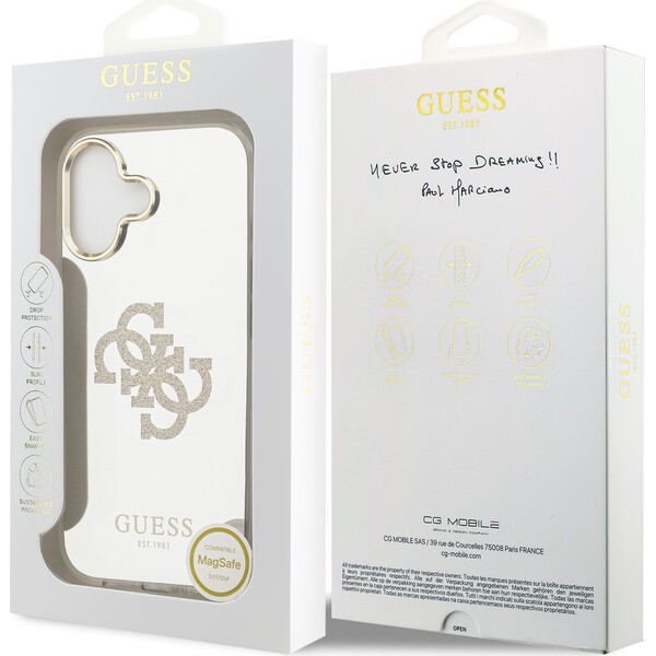 Guess-PC-TPU-Mirror-4G-Glitter-Logo-MagSafe-kryt-iPhone-17-zlaty