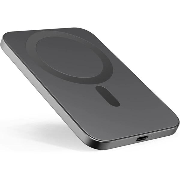iWant 3000mAh Aluminium Mag+ bezdrátová powerbanka vesmírně šedá - Powerbanky - Obrázek 72QC000L01