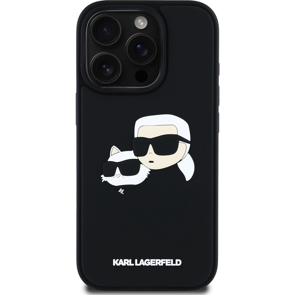 Karl-Lagerfeld-3D-Rubber-Double-Heads-kryt-iPhone-16-Pro-cerny
