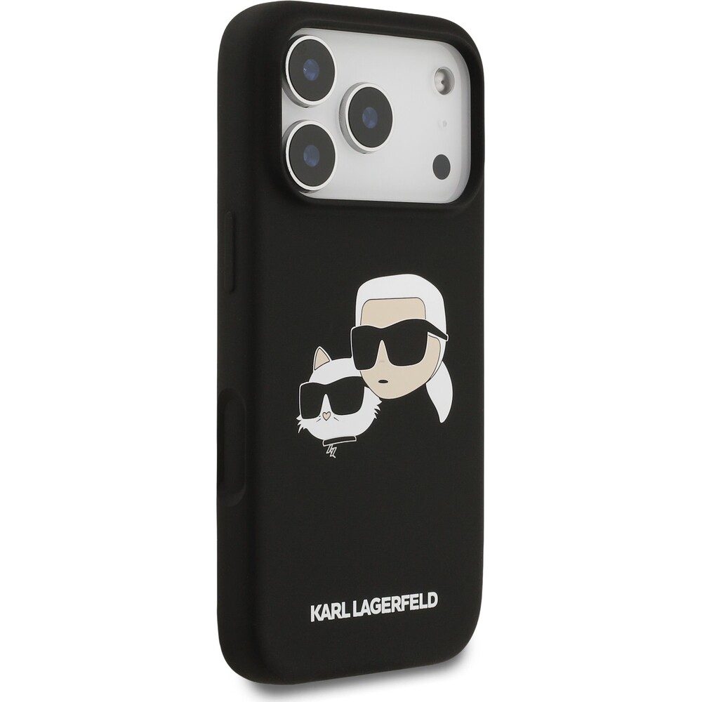 Karl-Lagerfeld-Liquid-Silicone-Double-Heads-MagSafe-kryt-iPhone-17-Pro-cerny